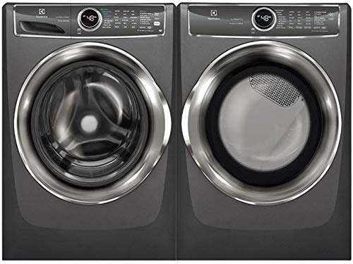 Electrolux Titanium Front Load Laundry Pair with EFLS627UTT 27 Washer and EFME627UTT 27 Electric Dryer