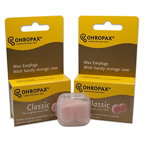 Ohropax Two-Pack Reusable Wax and Cotton Earplugs